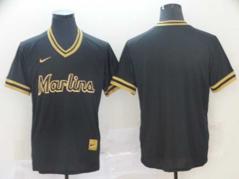 Marlins Blank Black Gold Nike Cooperstown Collection Legend V Neck Jersey,We sell and wholesale Marlins Blank Black Gold Nike Cooperstown Collection Legend V Neck Jersey on line form chian!